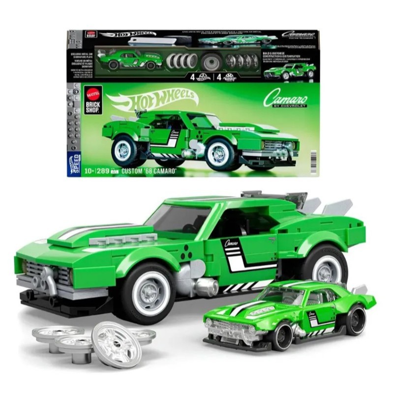 Hot Wheels Brick Shop Speed Custom 68 Camaro - Mattel