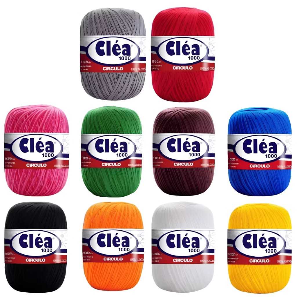 Linha Clea Circulo 1000m kit com 10 unidades - 100% algodão em Oferta na Shopee