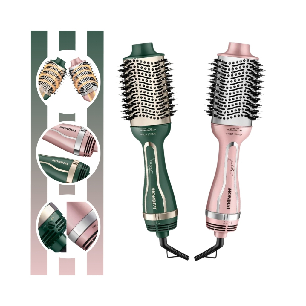Escova Secadora By Juliette Com Potência de 1200w ES JU - Bivolt Manual Mondial