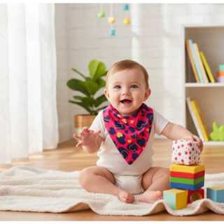 Babador Bandana Impermeável Kit com 3 peças Menina e Menino em Oferta na Shopee