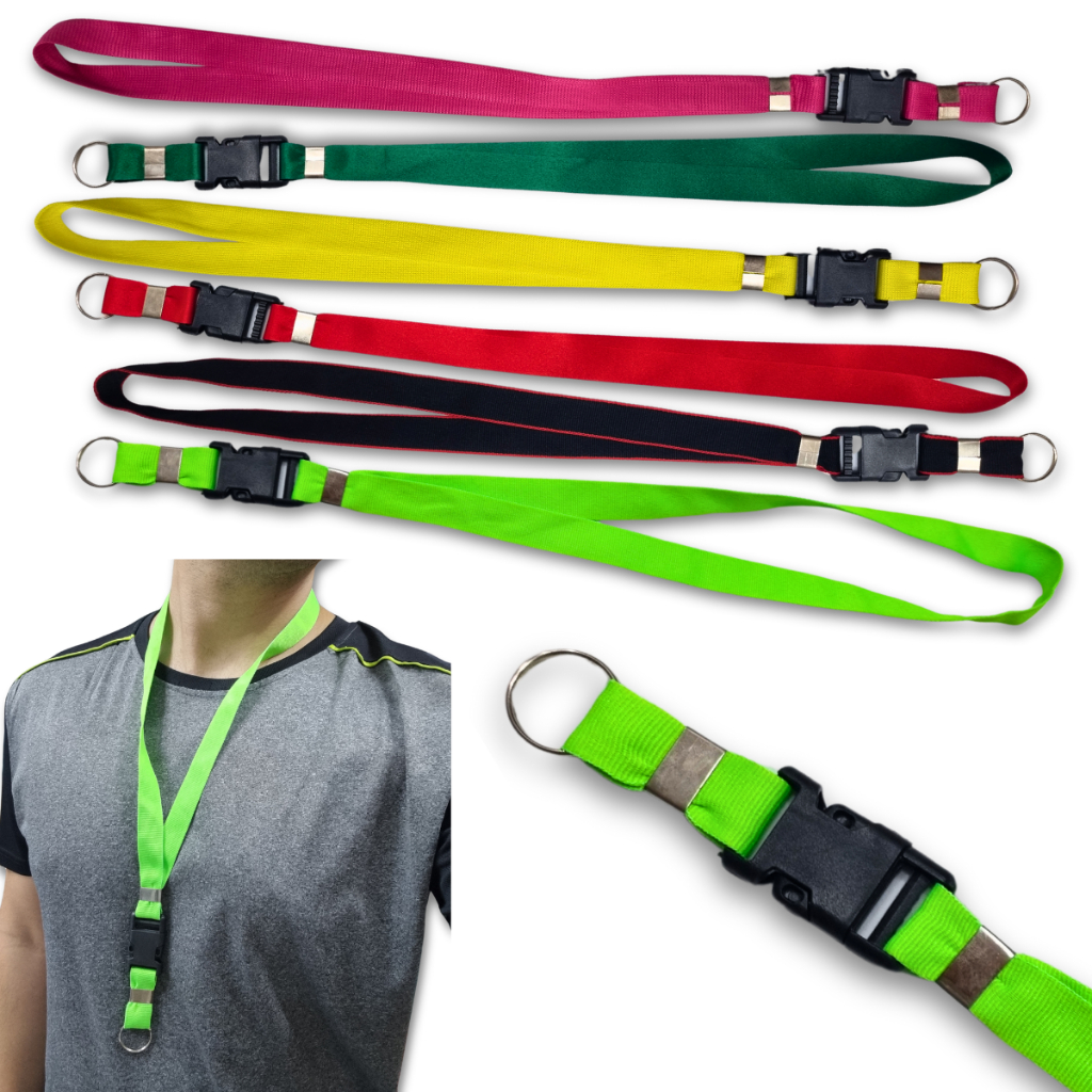 Chaveiro Cordão Moto Porta Crachá com Engate Tirante Lanyard