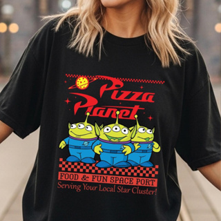 Camiseta Unissex Algodão Pizza Planet em Oferta na Shopee