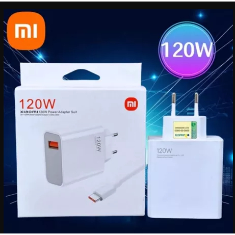 Kit Carregador Completo Turbo Power Para Xiaomi Cabo USB Tipo C Para Carregamento Rápido