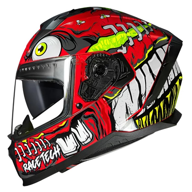 CAPACETE RACE TECH VOLT VISEIRA SOLAR CROC VERMELHO + BRINDE EXCLUSIVO PROMOÇÃO em Oferta na Shopee