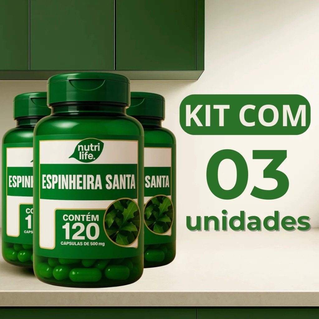 KIT 3 UNIDADES Espinheira Santa