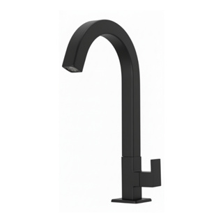 Torneira Bancada Mesa Preto Fosco para Banheiro Lavabo Quadrada Luxo Aço Inox 1/4 de Volta em Oferta na Shopee