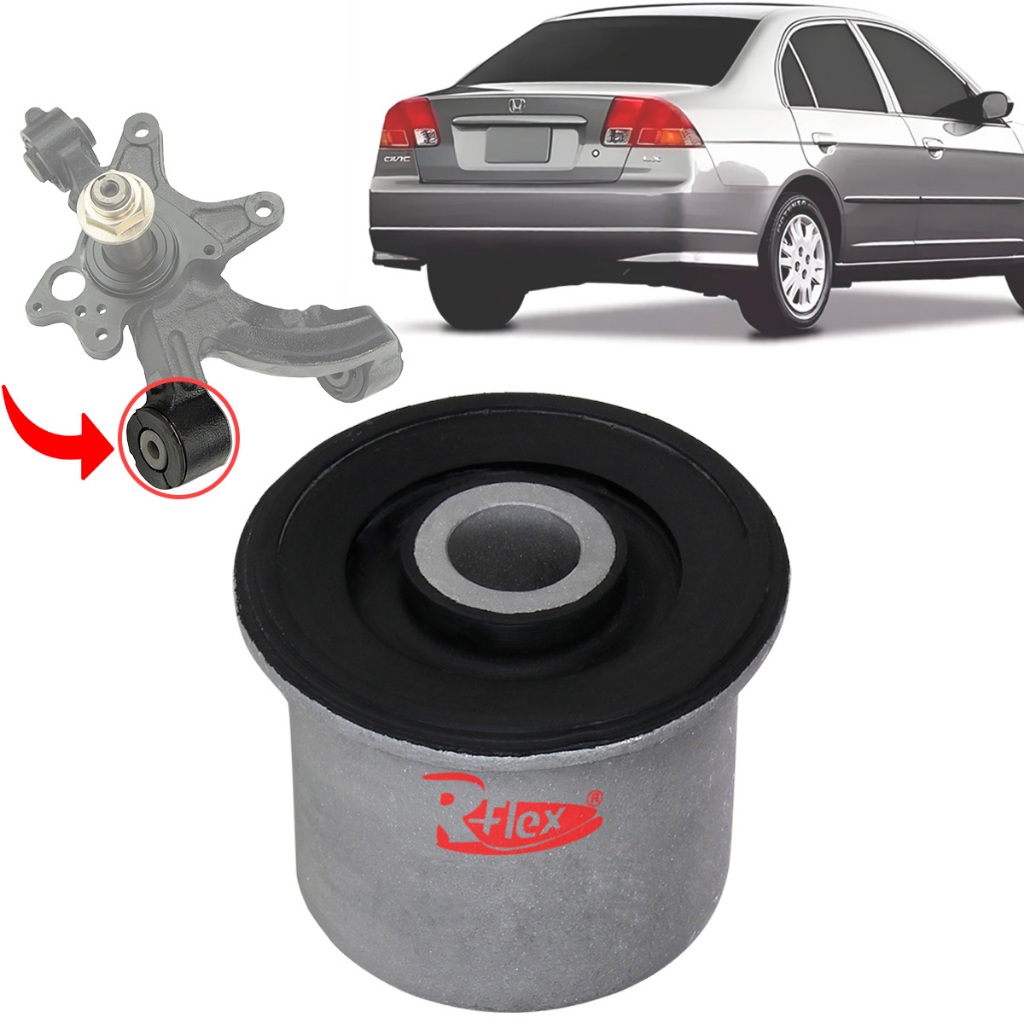 Bucha Externa Inferior Da Manga Eixo Traseira Honda Civic 2001 à 2006 em Oferta na Shopee