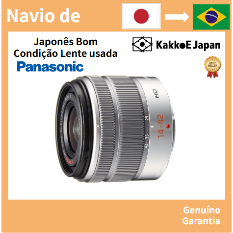 Lente zoom padrão Panasonic para Micro Four Thirds Lumix G VARIO 14-42 mm/F3.5-5.6 II ASPH./MEGA O.I.S. [Usada No Japão]