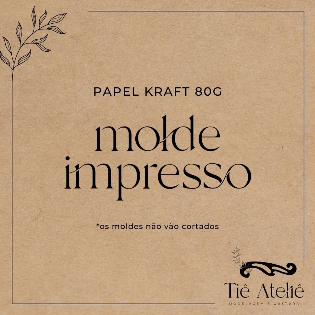 MOLDE EM PAPEL KRAFT DE JALECO MASCULINO COM GOLA TRADICIONAL MODELAGEM EM PAPEL KRAFT PARA COSTURA — imagem 2 de 2