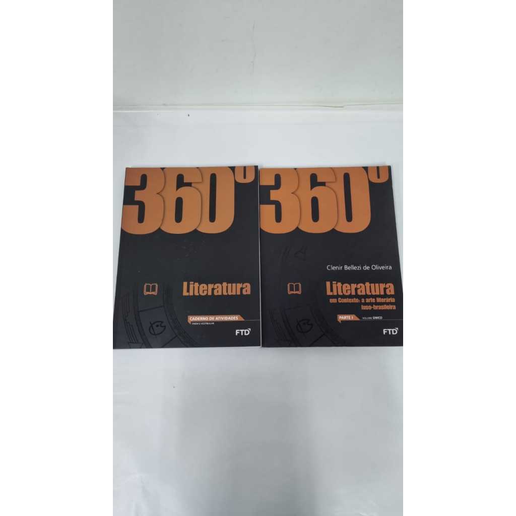 Livro  360° Literatura Parte 1 e Caderno de Atividades Editora FTD A5680