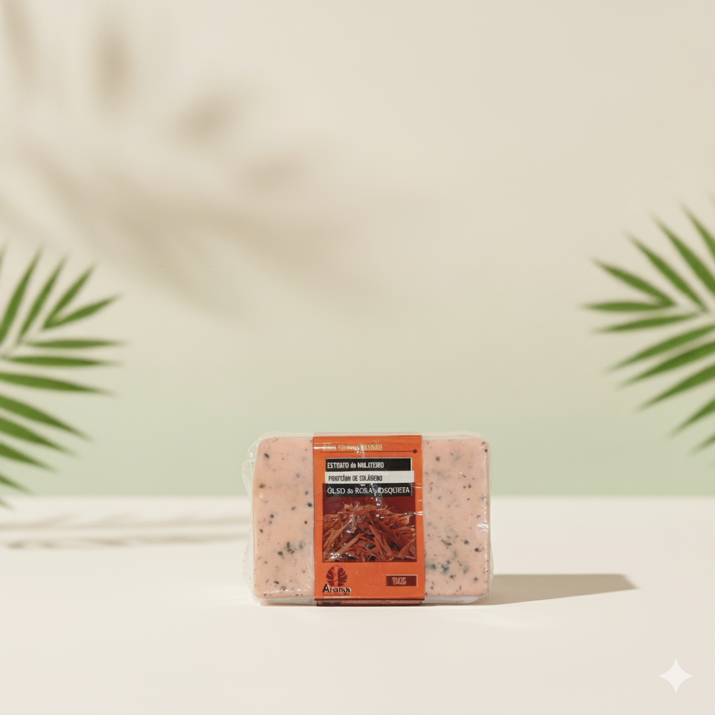 SABONETE FACIAL PELE C/ MANCHAS E RUGAS - C/ Extrato de Mulateiro e Jucá / Dolomita / Andiroba -100G em Oferta na Shopee