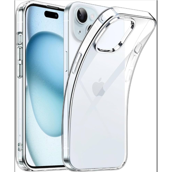 Capa Ultra Fina Casca De Ovo Transparente para Iphone 15 em Oferta na Shopee
