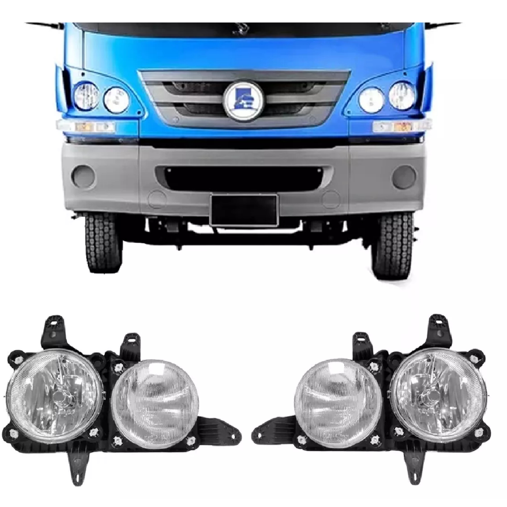 FAROL PRINCIPAL FOCO DUPLO MB ACCELO 715 815 915 APOS 2008 em Oferta na Shopee