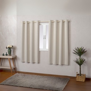 Cortina Bege Blackout 2,70 x 1,70 Para Quarto Indicado Para Varão Até 2 metros em Oferta na Shopee