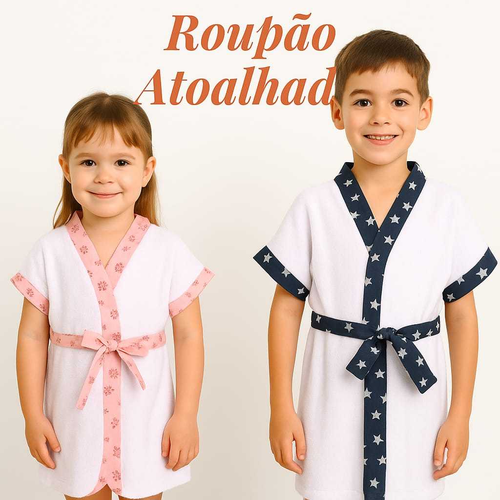 ROUPÃO INFANTIL BANHO ATOALHADO MACIO