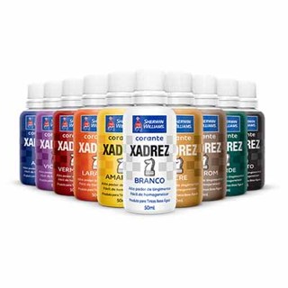 Kit 3 Corante Xadrez Líquido para Tinta 50ml - Sherwin Williams em Oferta na Shopee