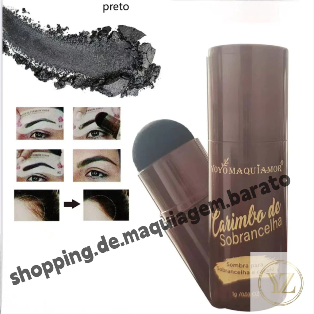 Linha Do Cabelo Carimbo Sobrancelha Pó Maquiagem Corretivo À Prova D'água Capa Natural Unissex Reparo De