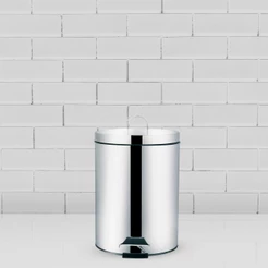 Lixeira Ágata Aço Inox Lixeira Com Cesto Removível Lixeira Mor - Tamanhos 5L, 12L e 20 Litros