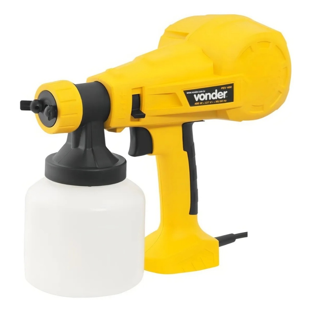 Pistola Elétrica Para Pintura Pev400 Hvlp 700ml Vonder Cor Amarelo/Preto em Oferta na Shopee