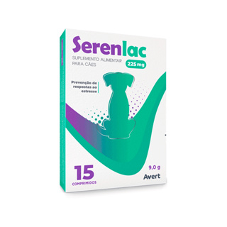 Serenlac Suplemento Pet - Cães e Gatos - 75 mg - Embalagem com 15 ou 30 Comprimidos em Oferta na Shopee