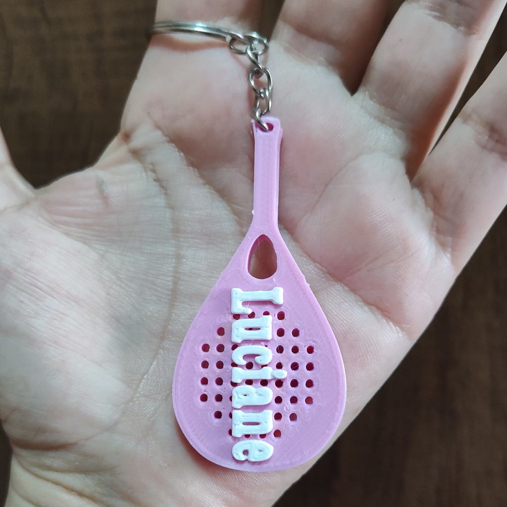 kit Chaveiro Personalizável Raquete Padel - 8 unidades