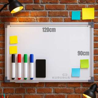 Quadro Branco 120x90 Grande Com 4 Canetas e Apagador Lousa Branca Anotações Estudo Escritório Aula Online em Oferta na Shopee