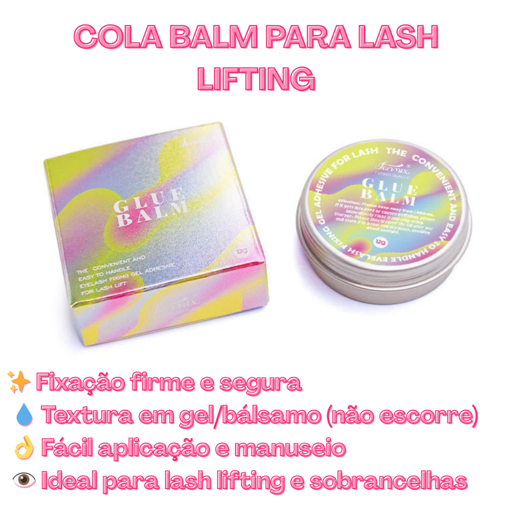 Fixador de cilios Lash Lifiting  Balm Funmix Bálsamo Funmix Glue Balm 12g em Oferta na Shopee