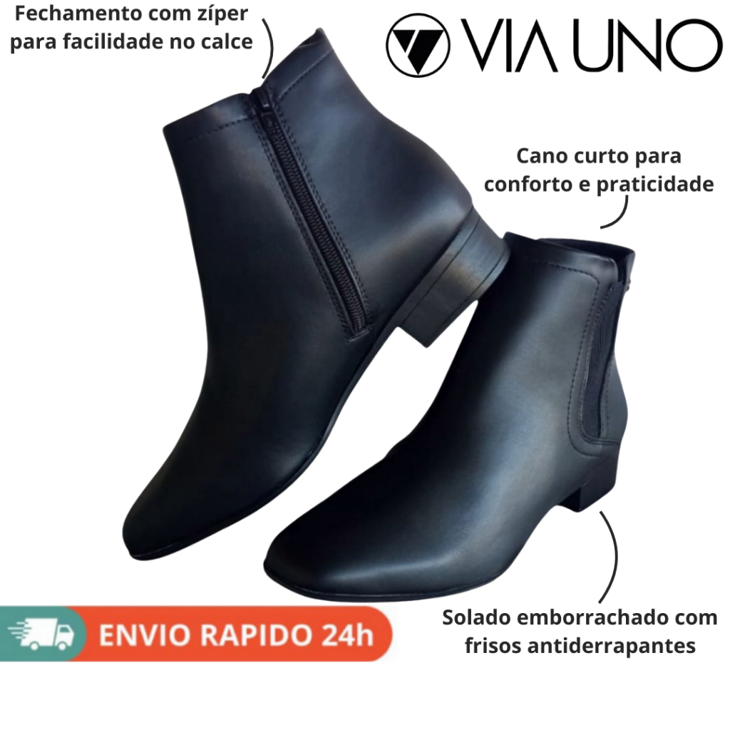 Bota Via Uno Cano Baixo: Onde Comprar | BuscaProdutos