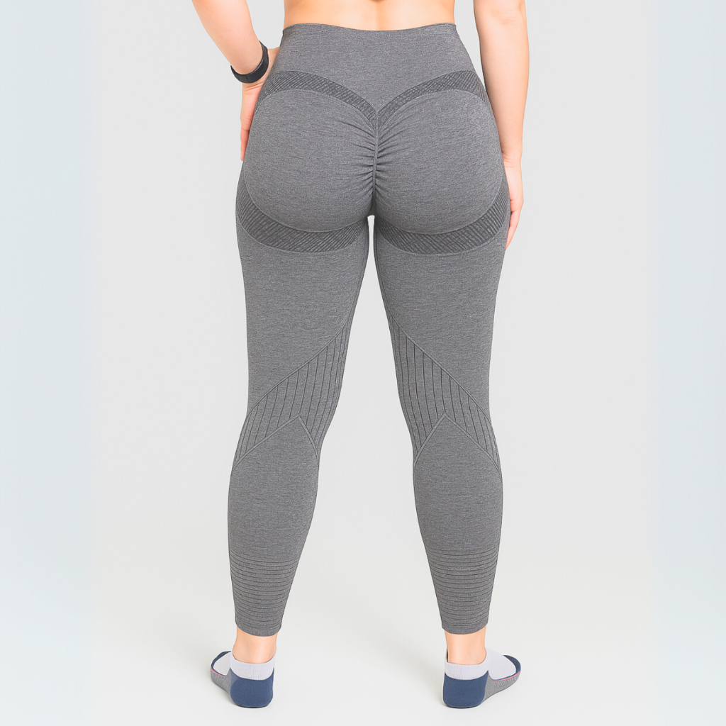 Calça Legging Feminina Empina Bumbum Leg Fitness Academia Fitness Treino Cintura Alta Cós Alto
