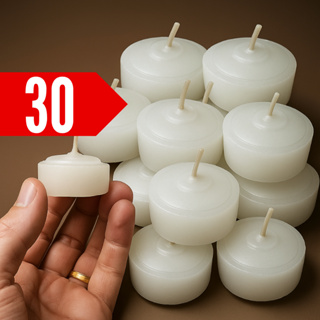 Kit 30 Velas Flutuantes Decoração Casamentos Festas Réchaud Eventos em Oferta na Shopee