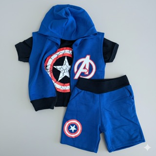 Conjunto Infantil Masculino 3 Peças em Moletinho com capuz– Do 2 ao 8 em Oferta na Shopee