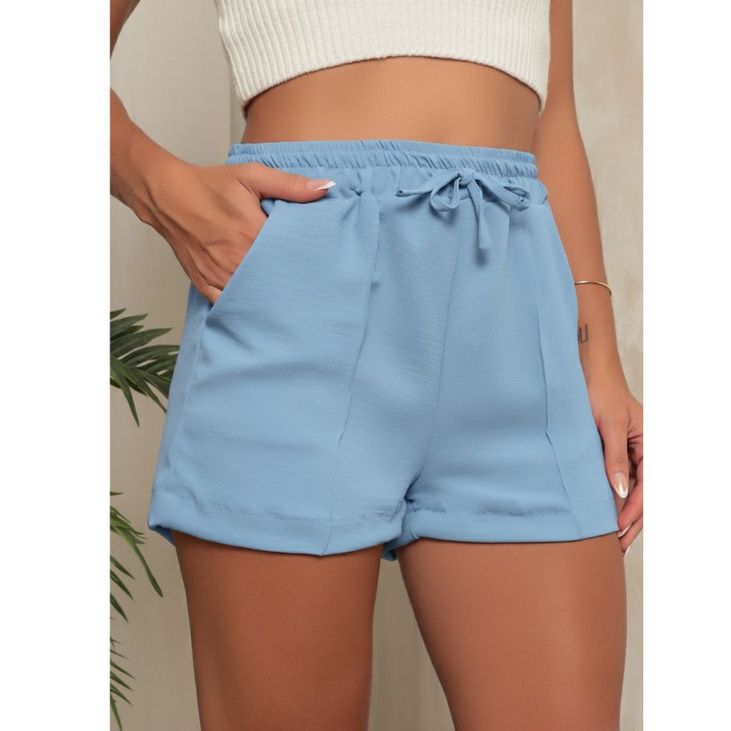Short Feminino Duna Curto Com Bolso Confortável Moda Verão em Oferta na Shopee