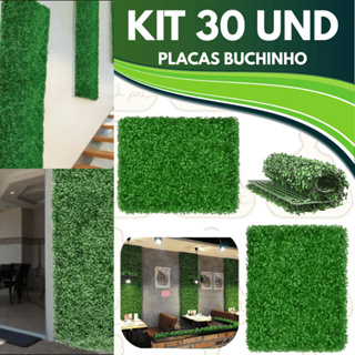 Kit 30 Placas Buchinho Artificial 60x40cm – Estilo Natural, Sustentável e Elegante em Oferta na Shopee