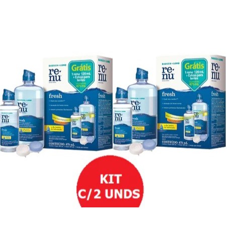 2 KITS RENU BAUSCH LOMB 355ML+120ML+ESTOJO DE LENTES ORIGINAL