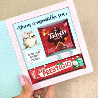 Caixa para Mini Talento e Prestígio/ Caixa para dia dos professores / Dia dos Professores