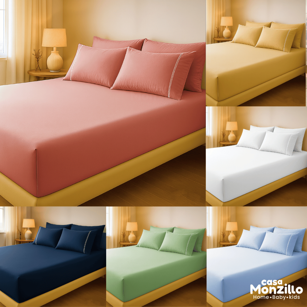 Kit Fronha | Kit Lençol 400 Fios Ponto Palito Diversas Cores Macio