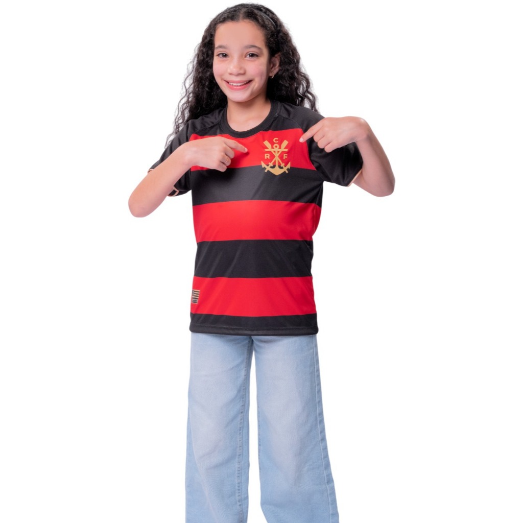 Camisa Origens 1895 Licenciada Flamengo Infantil