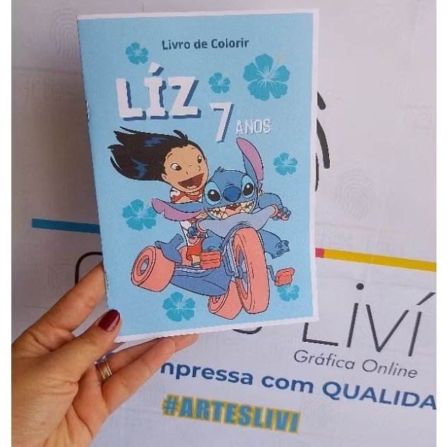 Livro de Colorir Personalizado Lembrancinha aniversario brinde