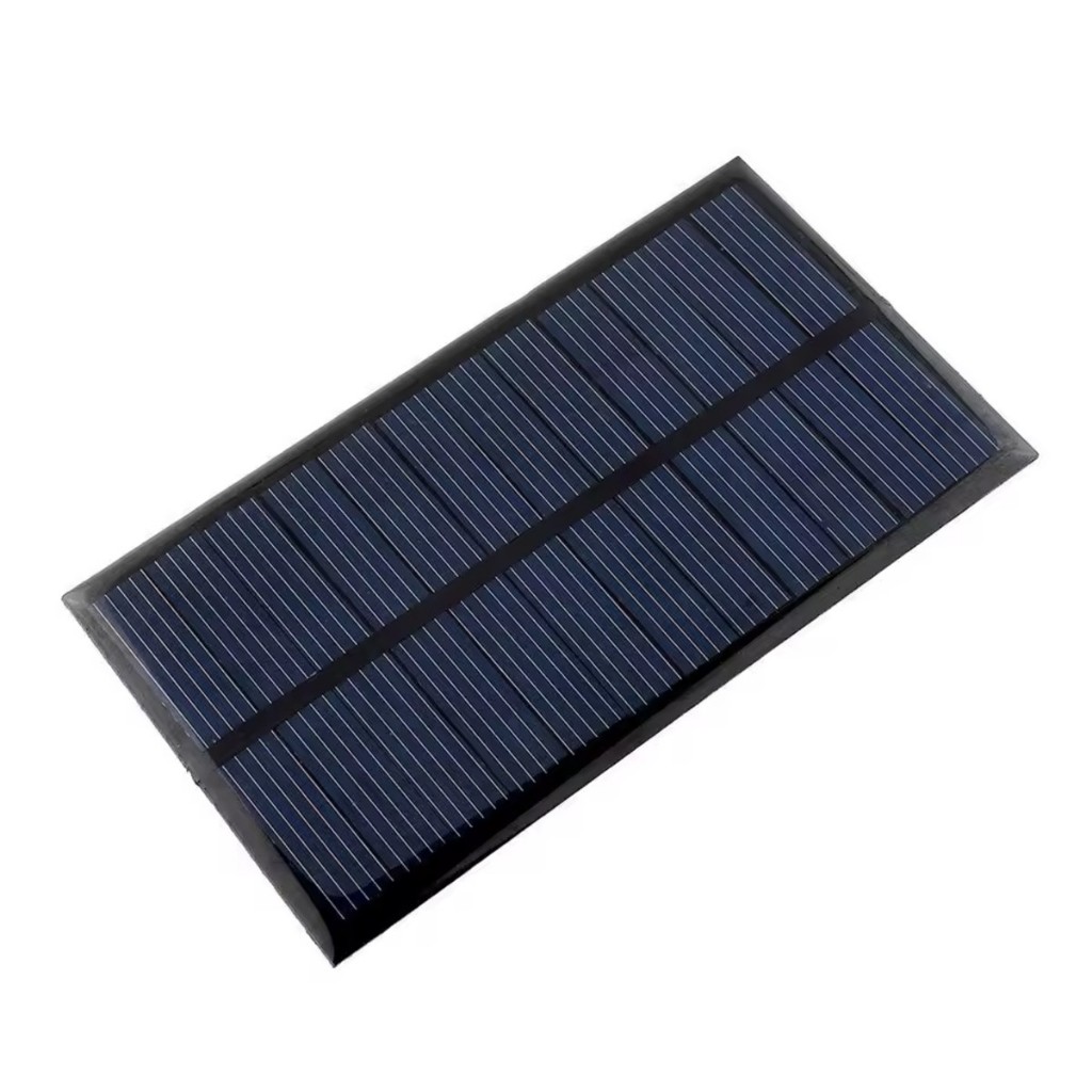 Mini Placa Solar 5V 1.25W 110x69mm Portátil para Projetos e Carregamento de Baterias com Fio