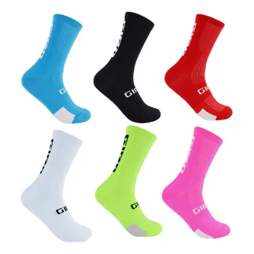 Meia Compressão Esportiva Ciclismo MTB Corrida Academia Cano Médio em Oferta na Shopee