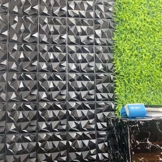 Kit de Placas Revestimento PVC 3d Preto e Branco De Parede Decorativa 25x25 cm Vários Kits em Oferta na Shopee