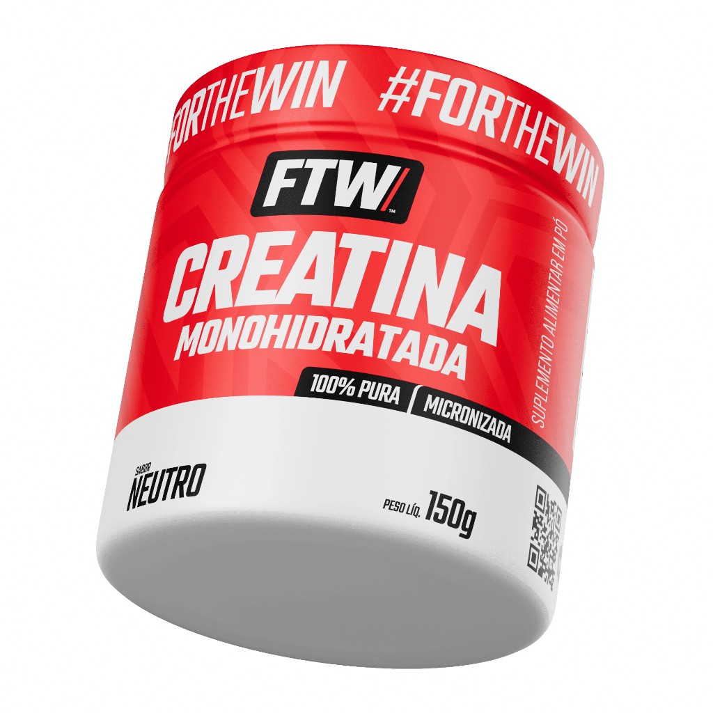 FTW Creatina Monohidratada Pote 150g - Energia, Força Muscular 100% Pura - Sabor Neutro em Oferta na Shopee