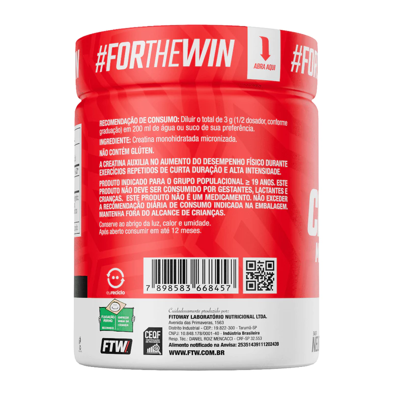 Creatina Monohidratada Pura FTW Pote 1kg — foto 4
