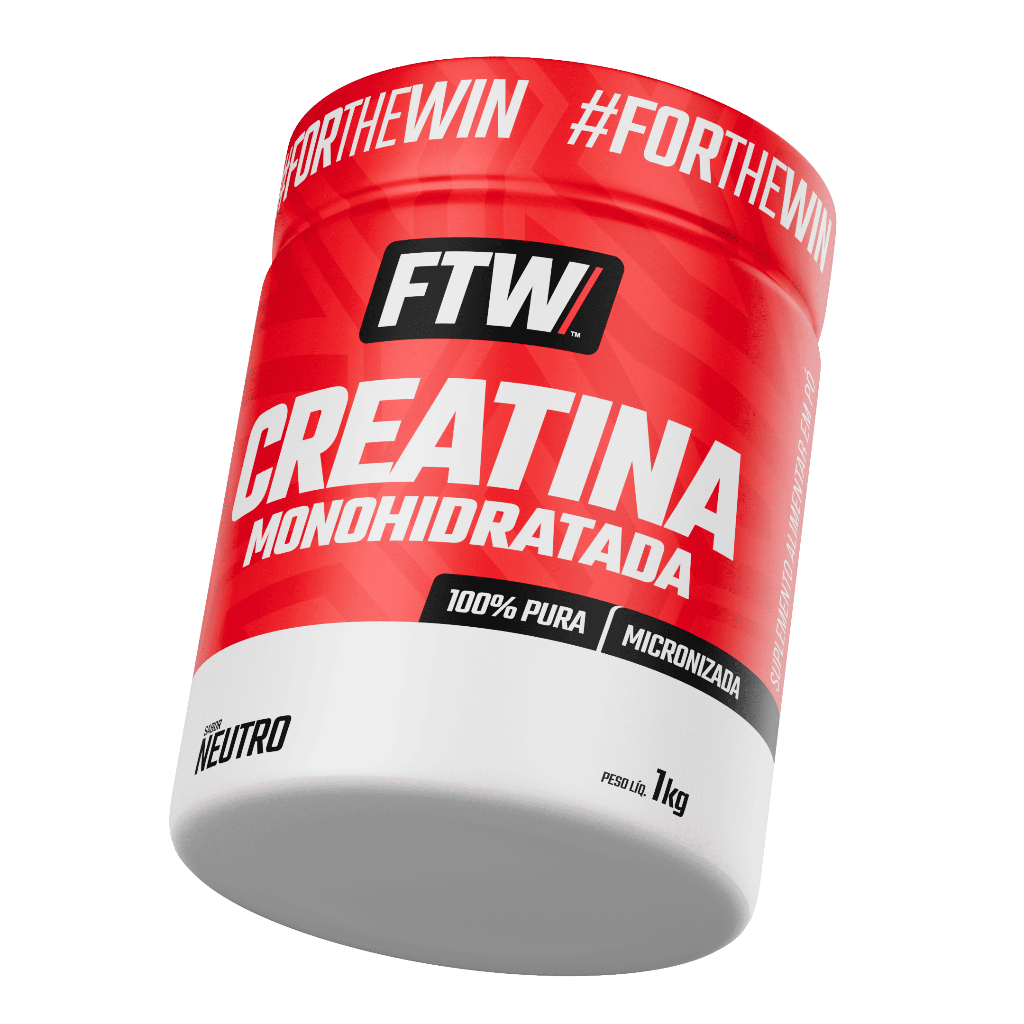FTW Creatina Monohidratada Pote 1kg - Energia, Força Muscular 100% Pura - Sabor Neutro em Oferta na Shopee