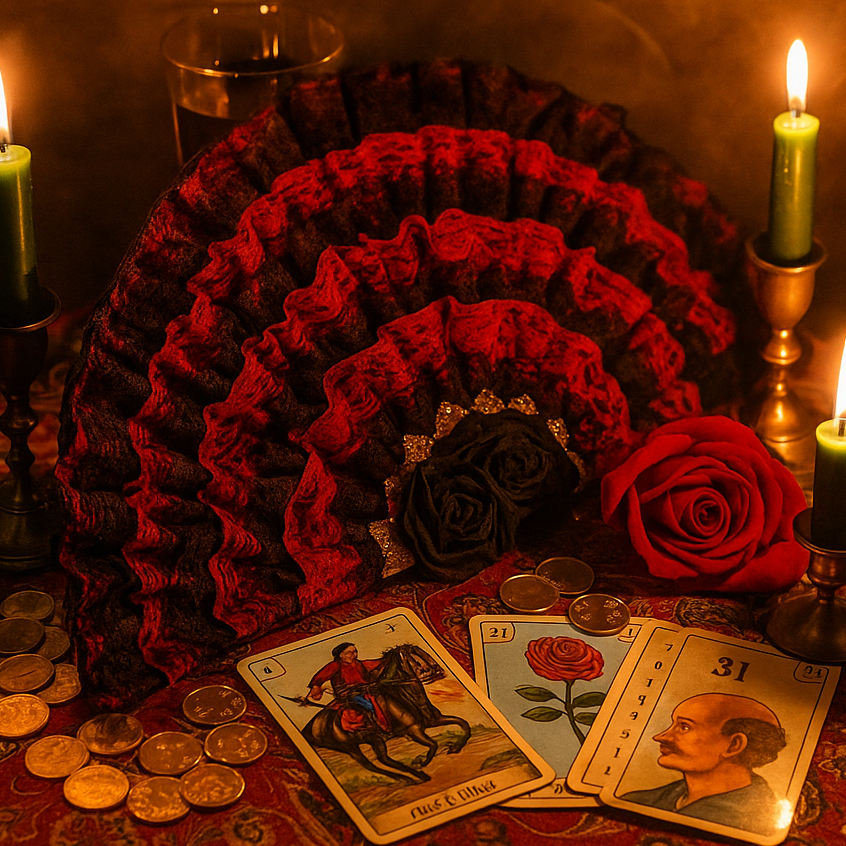 Leque Pomba Gira, Cigana, Maria Mulambo, Sete Saias e Esmeralda em Oferta na Shopee