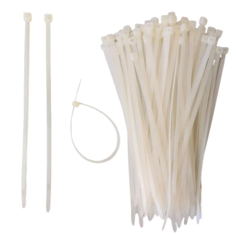 ABRACADEIRA DE NYLON BRANCA 2,5X200MM CX120 - 4X30