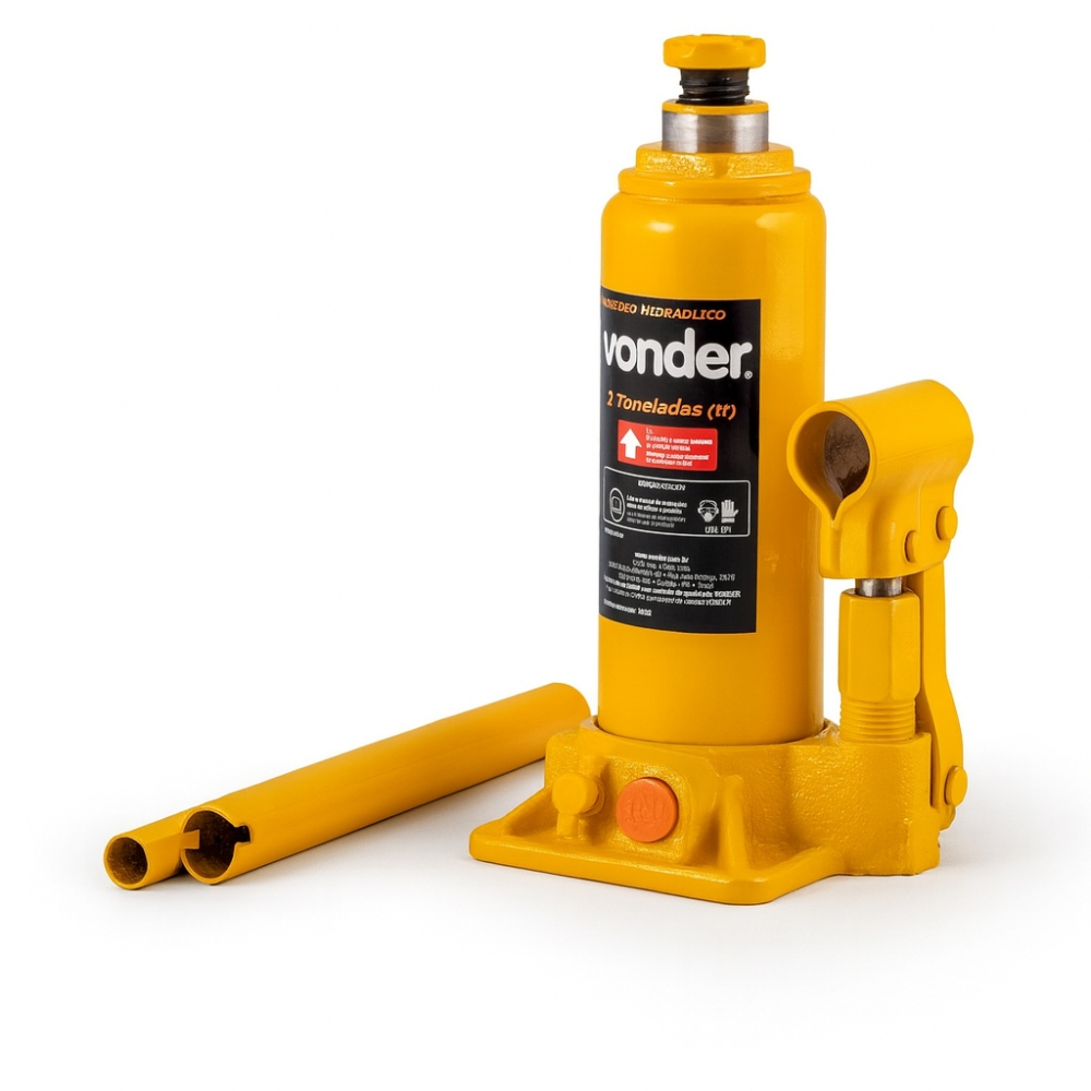 Macaco Hidráulico Tipo Garrafa 3 Toneladas Vonder em Oferta na Shopee