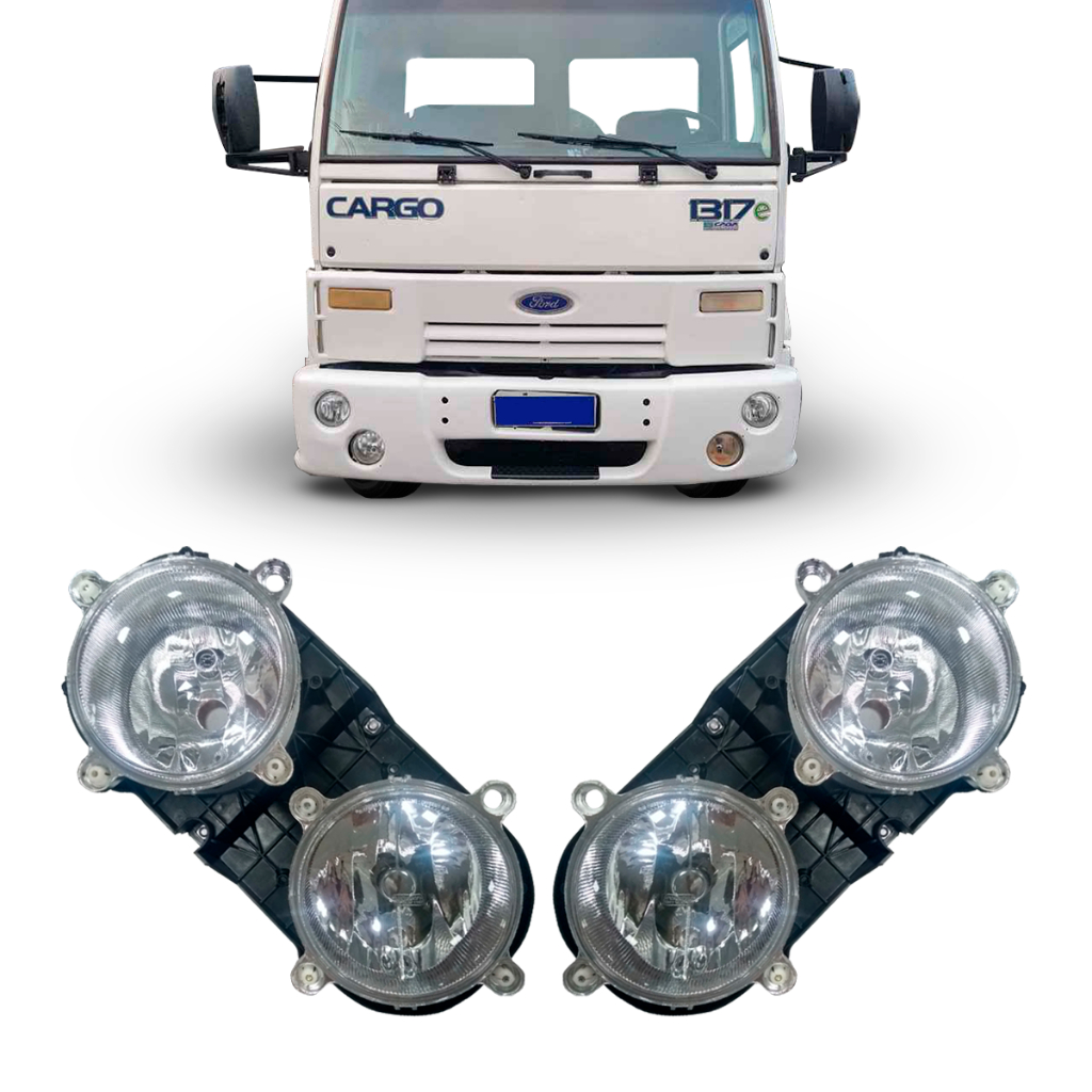 Farol Diagonal Nino Compatível Com os Caminhões Ford Modelo Cargo de 2000 a 2010 em Oferta na Shopee