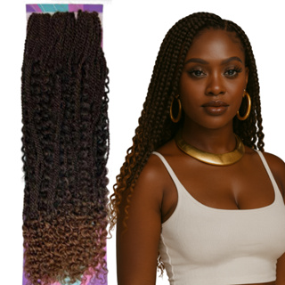 Cabelo Gypsy Braids Ayana Twist 300g para Crochet com Cachos em Oferta na Shopee