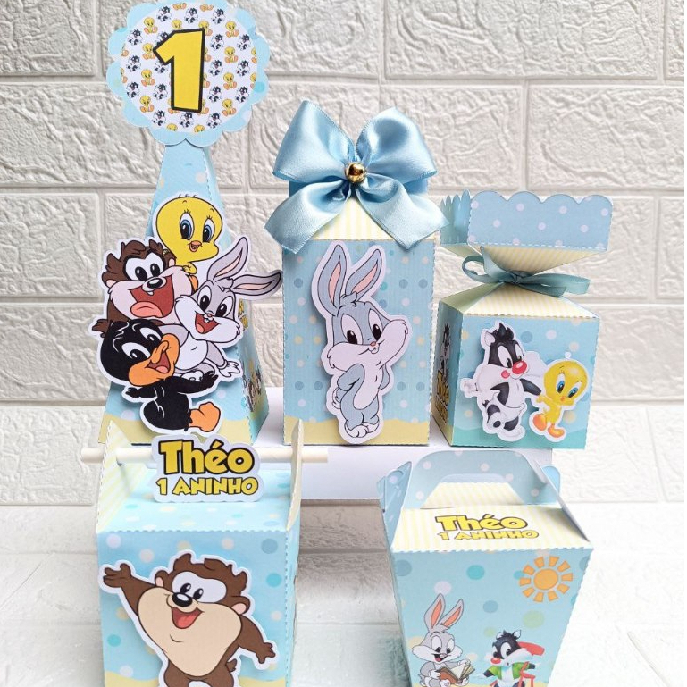Kit Festa  - Baby Looney Tunes | Personalizados | Lembrancinhas | Baby Looney Tunes /kit em Oferta na Shopee